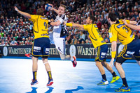 Aron Palmarsson lie� sich bei  seinem Comeback nicht stoppen.