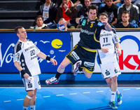 Uwe Gensheimer kam nur selten so frei zum Wurf - meistens nur per Siebenmeter.