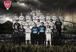 Das Team von KIF Kolding-Kopenhagen, Gegner des THW in der  Gruppenphase der Champions League.
