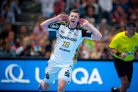 Niclas Ekberg bejubelt einen seiner drei Treffer.