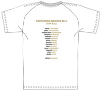 Die R�ckseite des Meistershirts.