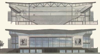 Die Ostseehalle mit dem vierten Rang im Schnitt und in der Front