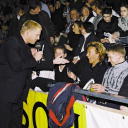 Marketingleiter Thorsten Storm bei der Moderation der Pre-Match-Show.