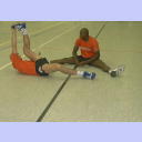 Demetrio und Julio machen sich warm.