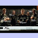 Die Neuen: Pungartnik, Boquist, Wagner, Zeitz und Ahlm.