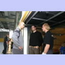 Frode Hagen im Gespr�ch mit Deme und Johan.