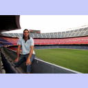 Lars Krogh Jeppesen im Stadion Camp Nou des FC Barcelona.