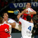 Lars Krogh Jeppesen im d�nischen Nationaltrikot beim Statoil World Cup November 2004 in Schweden.