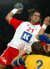 Lars Krogh Jeppesen im d�nischen Nationaltrikot.