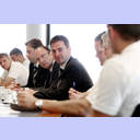 Saisoner�ffnungspressekonferenz 2009: Provinzial-Vorstand Matthew Wilby und THW-Aufsichtsratsvorsitzender Klaus-Hinrich Vater.