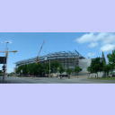 Riesige Ger�ste umkleiden die Ostseehalle.