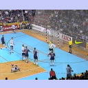 EHF-Pokal-Finale 2002, R�ckspiel: Pettersson markiert das 8:14.