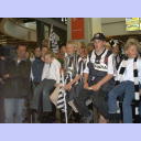 EHF-Pokal-Finale 2002, R�ckspiel: 200 Fans empfingen den THW am Flughafen.