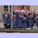 Meisterfeier 2002: Die Mannschaft auf dem Balkon.