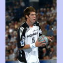 THW-Neuzugang Kim Andersson am Ball.