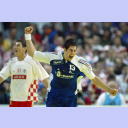 EM 2006: CRO - FRA: Nikola Karabatic.