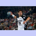 Nikola Karabatic beim Siebenmeter.