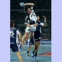 Kim Andersson im Sprungwurf.