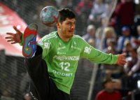 Henning Fritz in action.