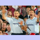 SG-Trainer Andersson und SG-Co-Trainer Wenta.