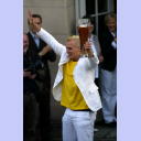Deutscher Meister 2006! Christian Zeitz auf dem Rathausbalkon.