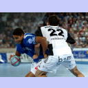 Nikola Karabatic vs. Daniel Narcisse.