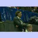 WM 2007: DEN-HUN: Lars Krogh Jeppesen verfolgt das Spiel seines Teams in der Ostseehalle.