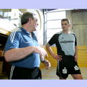 Erstes Training in Russee: Serdarusic und Xepkin.