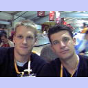 Pitti zusammen mit Nationalmannschaftskollege Jan Holpert.