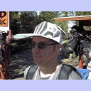 Bernd Roos geht fremd: Roosi im Zebra-Outfit.