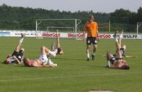 "Schleifer Pitti" lie� die THW-Profis schwitzen.