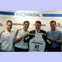 Opening press conference 2008: Andreas Palicka, Stefan L�vgren, Ulrich R�ther (Provinzial) and Alfred Gislason.