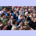 Florian Kehrmann, Sebastian Prei� und Christoph Theuerkauf auf der Trib�ne.