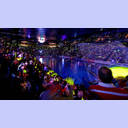 Stimmungsvolle CL-Atmosph�re in der Sparkassen-Arena.