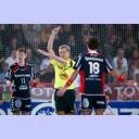 Zwei Minuten f�r Tamas Mocsai.